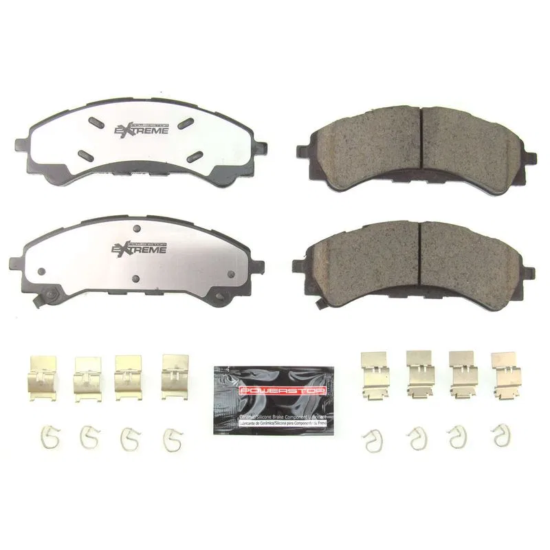 Z36-2216 – POWERSTOP Brake Pad, FMSI Number D2216 Carbon-Fiber Ceramic Brake Pads Set Of 4 With Premium Stainless Ste...